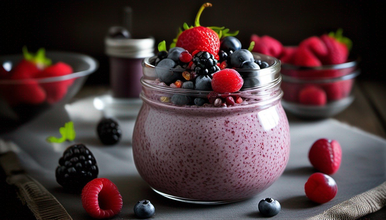 Delicious Berry Chia Seed Pudding: A Healthy PCOS-Friendly Breakfast Recipe