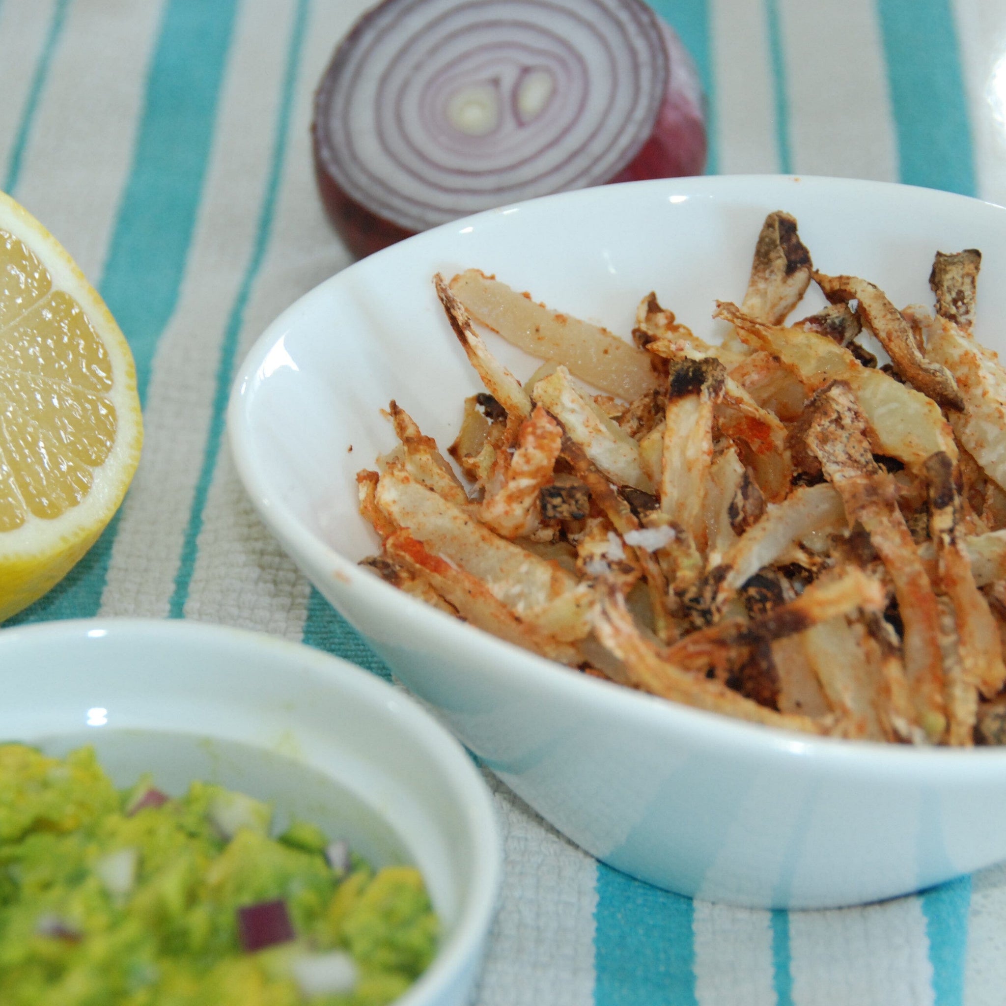 Kohlrabi Fries With Dipping Sauces - Replace Typical Fried Foods To Avoid With PCOS 