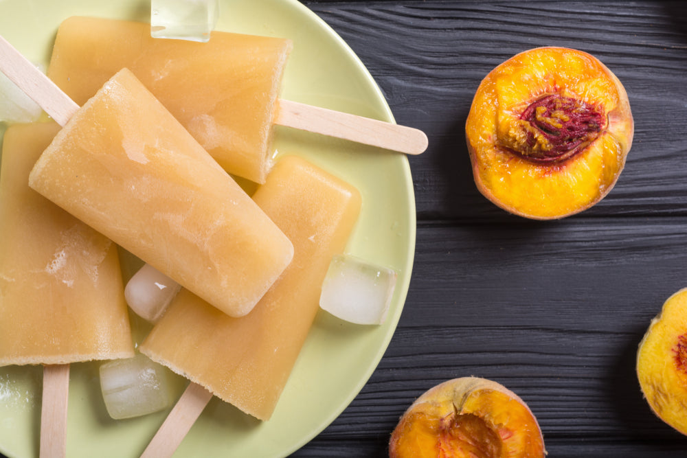 Peach Popsicles For  A Healthy PCOS Snack